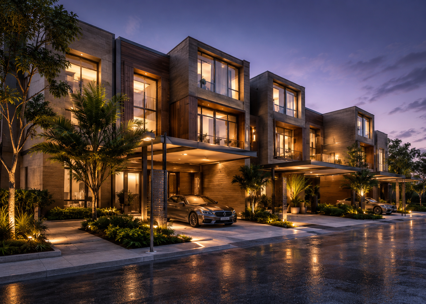 A concept-ready luxury townhouse cluster under the duplex, townhouse and rowhouse asset type, designed to improve market appeal, communicate lifestyle value and support design decisions, approvals or preselling. ArchVant can visualize the project from early vision through investor, approval, launch and stakeholder presentation stages.